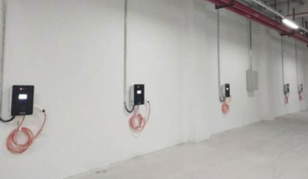 中山國際花城充電站7KW交流充電樁項(xiàng)目案例